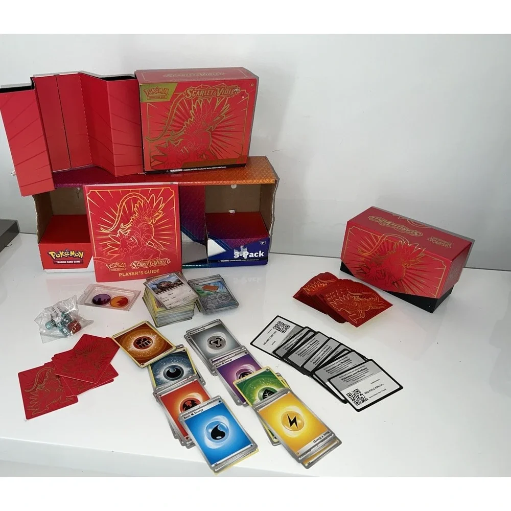 SCARLET/VIOLET ETB W 🔥POKEBALL Used  (5/b0)